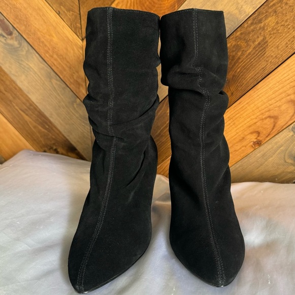 Black Leather Boots Sz 7.5B - Picture 7 of 12